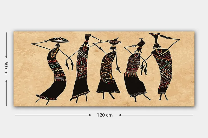 Canvastavla YTY World Cultures Flerfärgad - 120x50 cm - Inredning & dekor - Tavlor & konst - Canvastavla