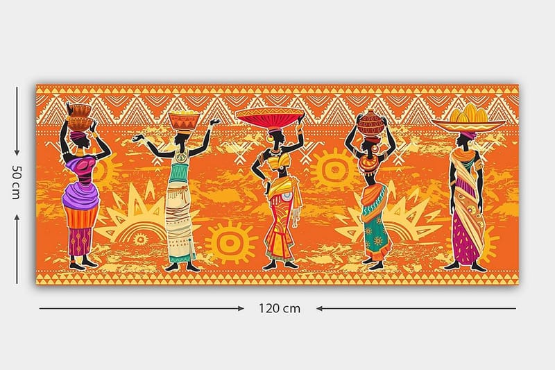 Canvastavla YTY World Cultures Flerfärgad - 120x50 cm - Inredning & dekor - Tavlor & konst - Canvastavla