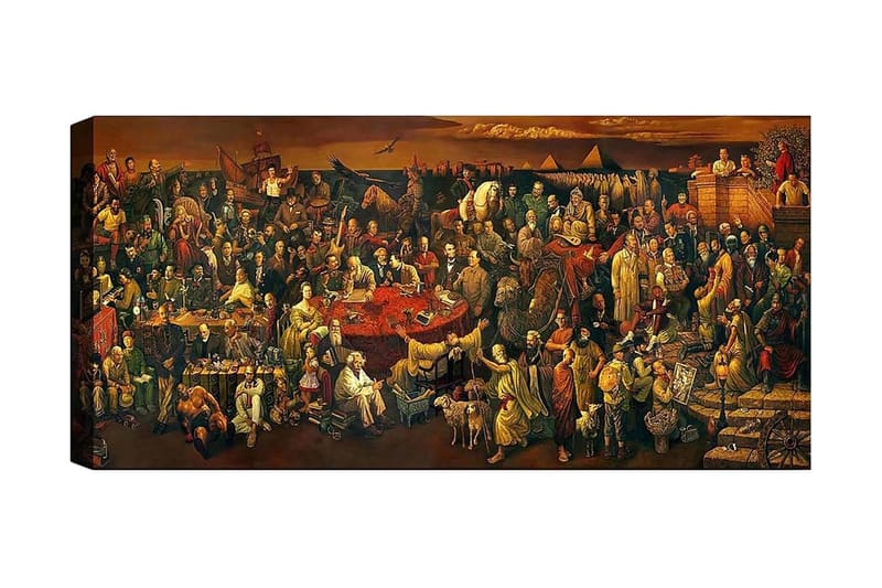 CANVASTAVLA YTY People Flerfärgad 120x50 cm - Inredning & dekor - Tavlor & konst - Canvastavla