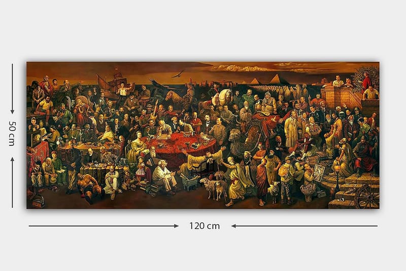 CANVASTAVLA YTY People Flerfärgad 120x50 cm - Inredning & dekor - Tavlor & konst - Canvastavla