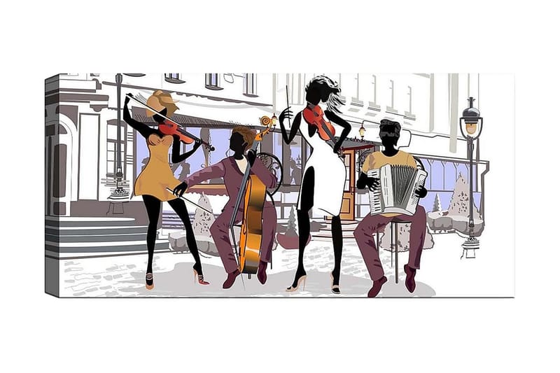 CANVASTAVLA YTY People Flerfärgad 120x50 cm - Inredning & dekor - Tavlor & konst - Canvastavla