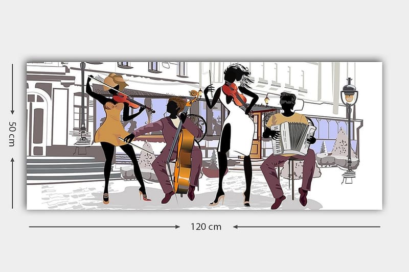 CANVASTAVLA YTY People Flerfärgad 120x50 cm - Inredning & dekor - Tavlor & konst - Canvastavla