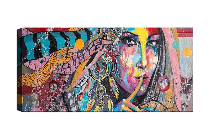 CANVASTAVLA YTY People Flerfärgad 120x50 cm - Inredning & dekor - Tavlor & konst - Canvastavla