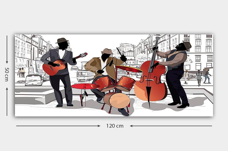 CANVASTAVLA YTY People Flerfärgad 120x50 cm - Inredning & dekor - Tavlor & konst - Canvastavla