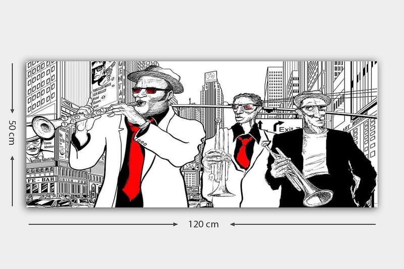Canvastavla YTY People Flerfärgad - 120x50 cm - Inredning & dekor - Tavlor & konst - Canvastavla