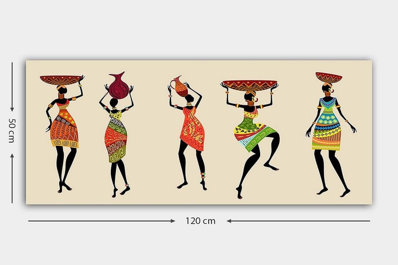 Canvastavla YTY People Flerfärgad - 120x50 cm - Inredning & dekor - Tavlor & konst - Canvastavla