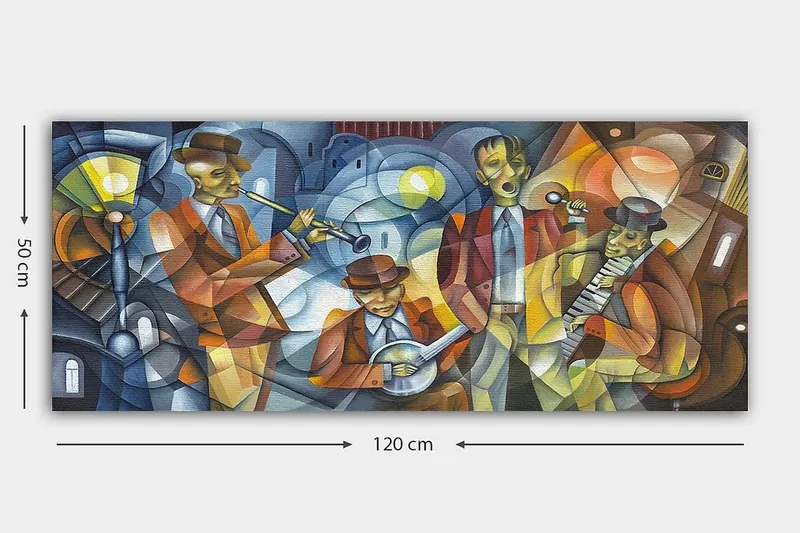 Canvastavla YTY People Flerfärgad - 120x50 cm - Inredning & dekor - Tavlor & konst - Canvastavla