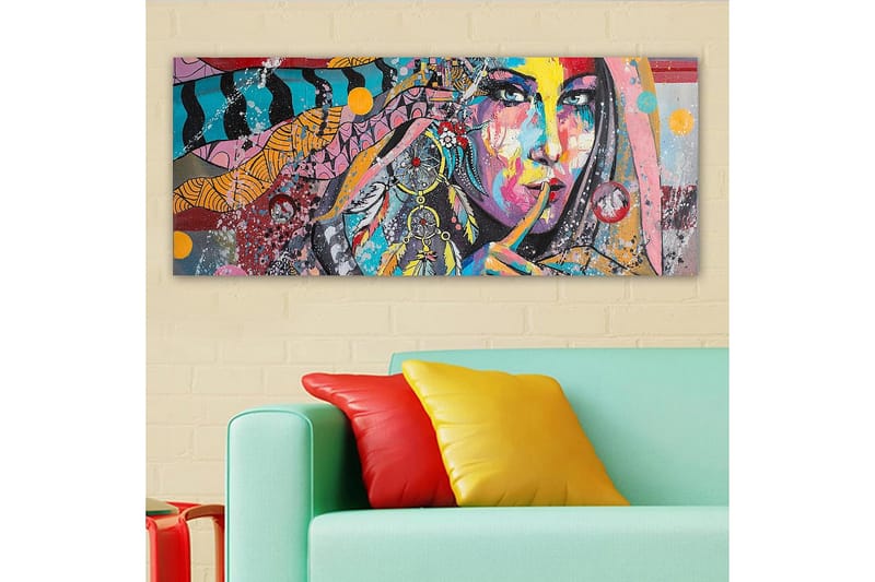 Canvastavla YTY People Flerfärgad - 120x50 cm - Inredning & dekor - Tavlor & konst - Canvastavla
