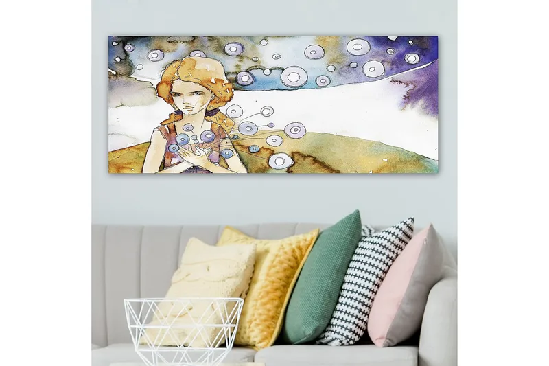 Canvastavla YTY People Flerfärgad - 120x50 cm - Inredning & dekor - Tavlor & konst - Canvastavla