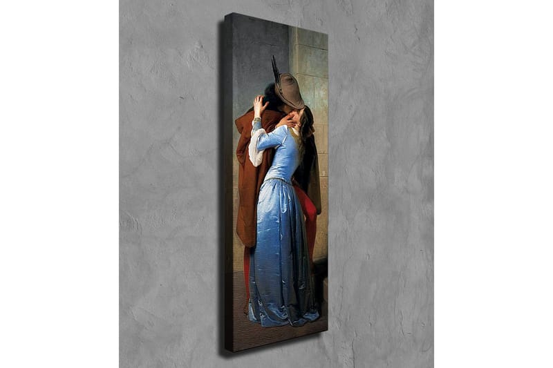 Canvastavla - Passionerat möte mellan två älskande - Blå / Brun / Röd - Inredning & dekor - Tavlor & konst - Canvastavla