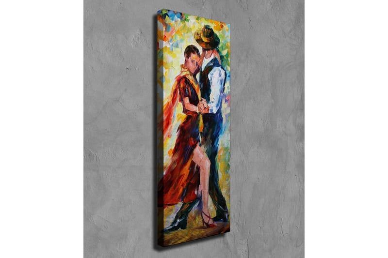 Canvastavla - Passionerad dans mellan två personer - Röd / Blå / Gul - Inredning & dekor - Tavlor & konst - Canvastavla
