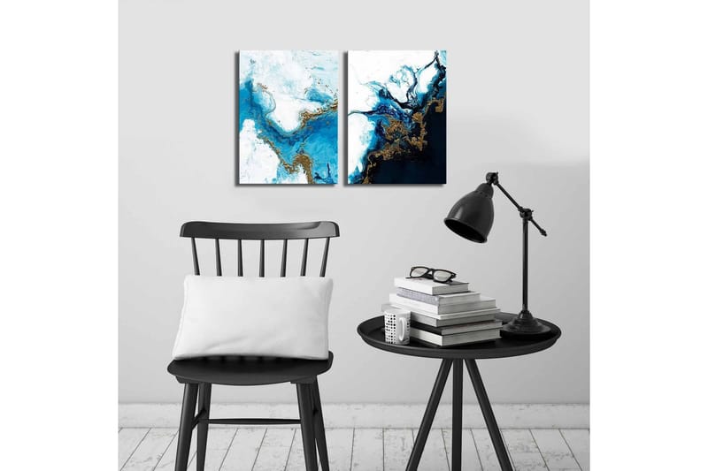 Dekorativ Canvasmålning 2 Delar - Flerfärgad - Inredning & dekor - Tavlor & konst - Canvastavla