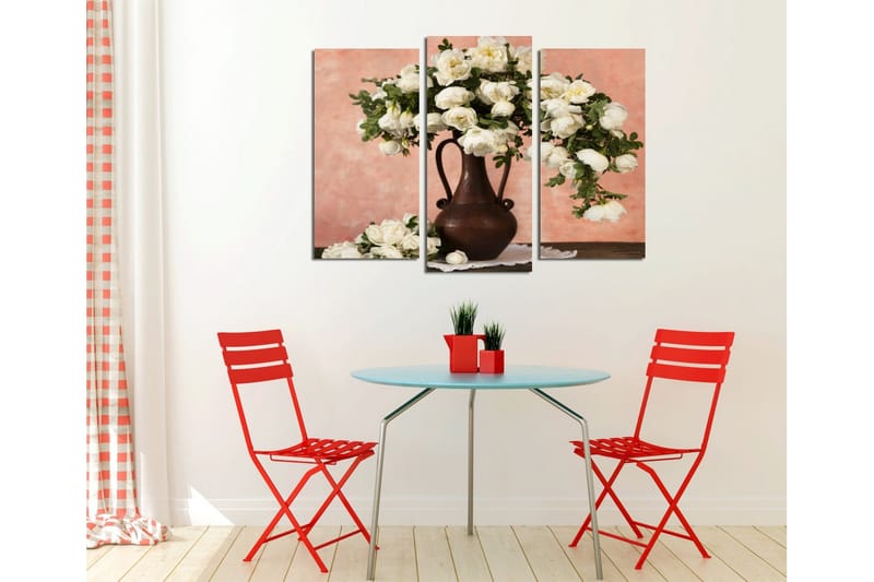 Dekorativ Canvasmålning 3 Delar - Flerfärgad - Inredning & dekor - Tavlor & konst - Canvastavla