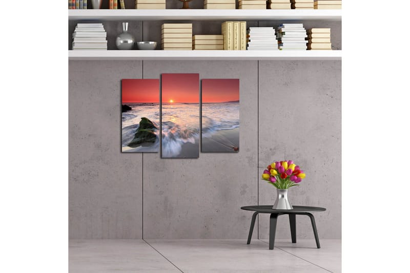 Dekorativ Canvasmålning 3 Delar - Flerfärgad - Inredning & dekor - Tavlor & konst - Canvastavla