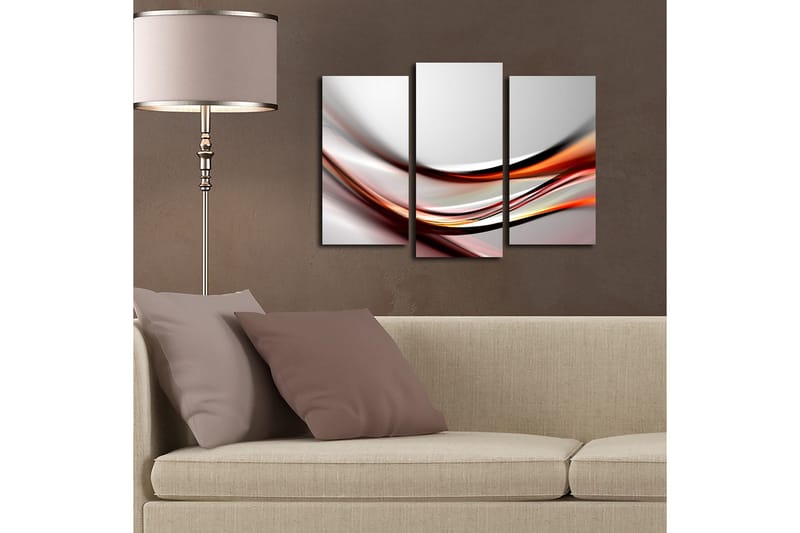 Dekorativ Canvasmålning 3 Delar - Flerfärgad - Inredning & dekor - Tavlor & konst - Canvastavla