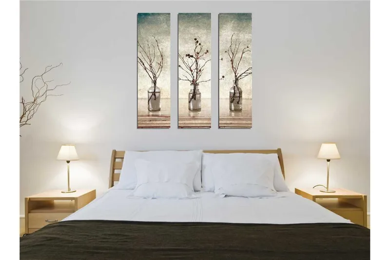 Dekorativ Canvasmålning 3 Delar - Flerfärgad - Inredning & dekor - Tavlor & konst - Canvastavla