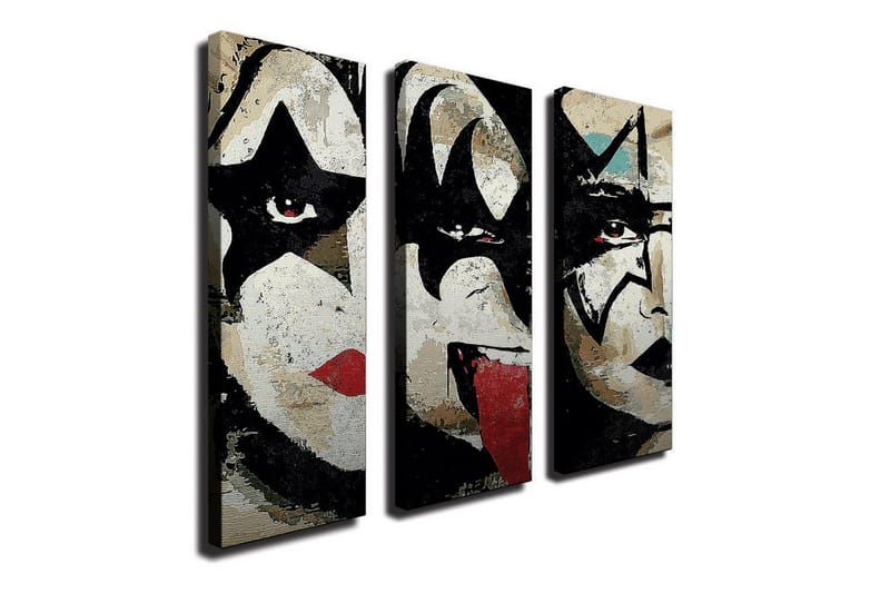 Dekorativ Canvasmålning 3 Delar - Flerfärgad - Inredning & dekor - Tavlor & konst - Canvastavla