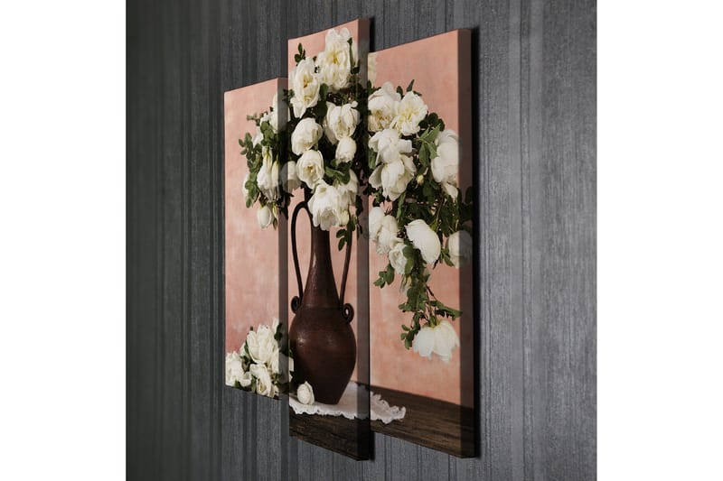 Dekorativ Canvasmålning 3 Delar - Flerfärgad - Inredning & dekor - Tavlor & konst - Canvastavla