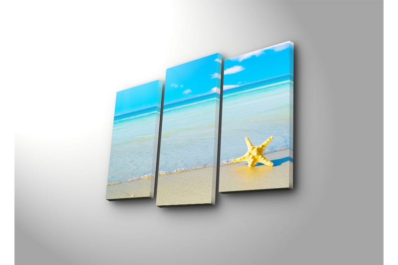 Dekorativ Canvasmålning 3 Delar - Flerfärgad - Inredning & dekor - Tavlor & konst - Canvastavla