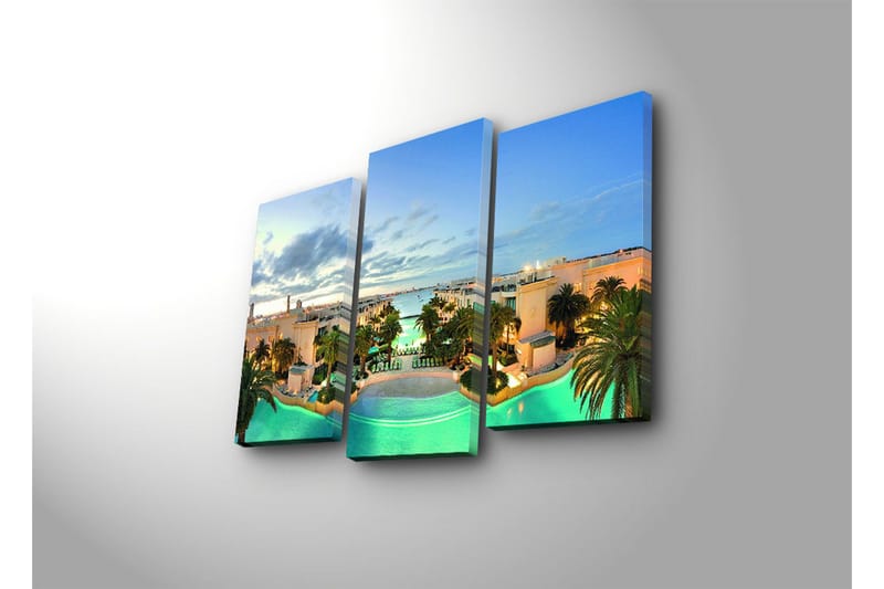 Dekorativ Canvasmålning 3 Delar - Flerfärgad - Inredning & dekor - Tavlor & konst - Canvastavla