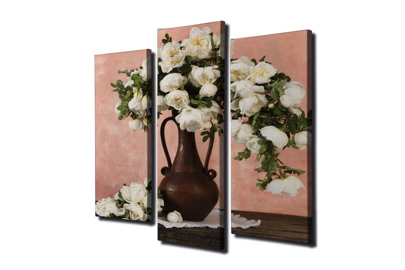 Dekorativ Canvasmålning 3 Delar - Flerfärgad - Inredning & dekor - Tavlor & konst - Canvastavla