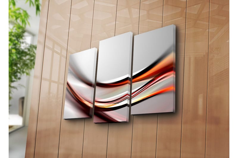 Dekorativ Canvasmålning 3 Delar - Flerfärgad - Inredning & dekor - Tavlor & konst - Canvastavla