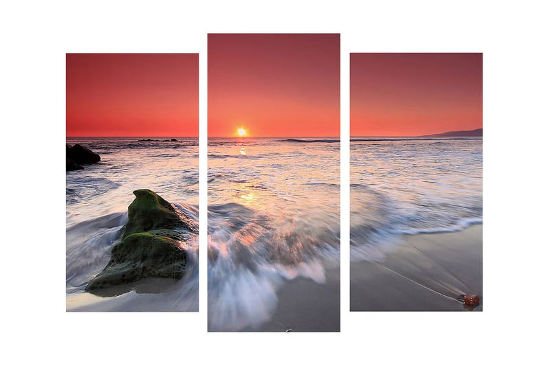 Dekorativ Canvasmålning 3 Delar - Flerfärgad - Inredning & dekor - Tavlor & konst - Canvastavla