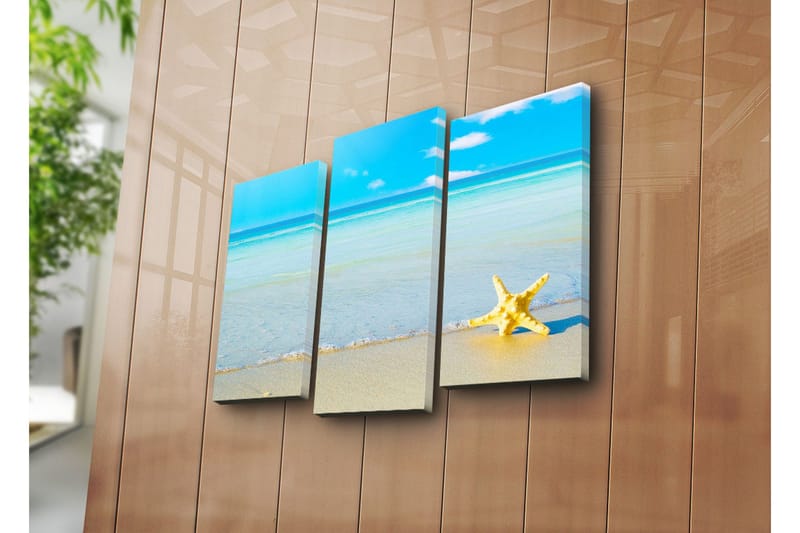 Dekorativ Canvasmålning 3 Delar - Flerfärgad - Inredning & dekor - Tavlor & konst - Canvastavla