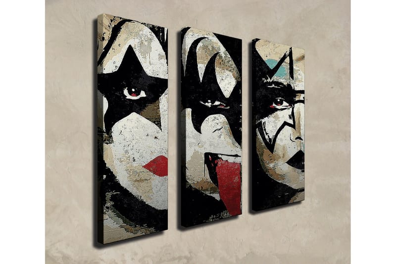 Dekorativ Canvasmålning 3 Delar - Flerfärgad - Inredning & dekor - Tavlor & konst - Canvastavla