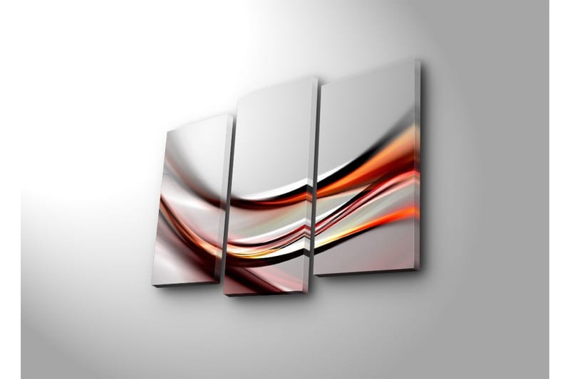 Dekorativ Canvasmålning 3 Delar - Flerfärgad - Inredning & dekor - Tavlor & konst - Canvastavla