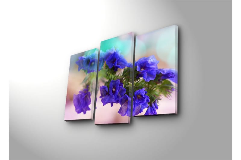 Dekorativ Canvasmålning LED-belysning 3 Delar - Flerfärgad - Inredning & dekor - Tavlor & konst - Canvastavla