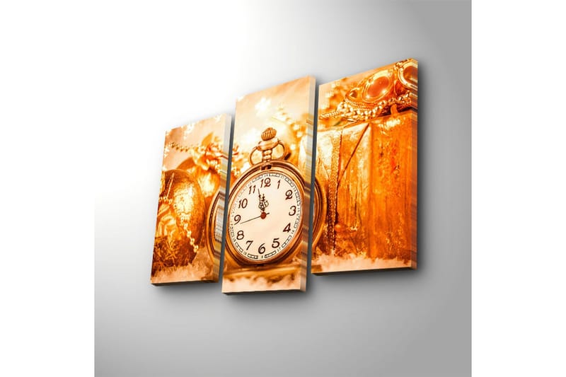 Dekorativ Canvasmålning LED-belysning 3 Delar - Flerfärgad - Inredning & dekor - Tavlor & konst - Canvastavla