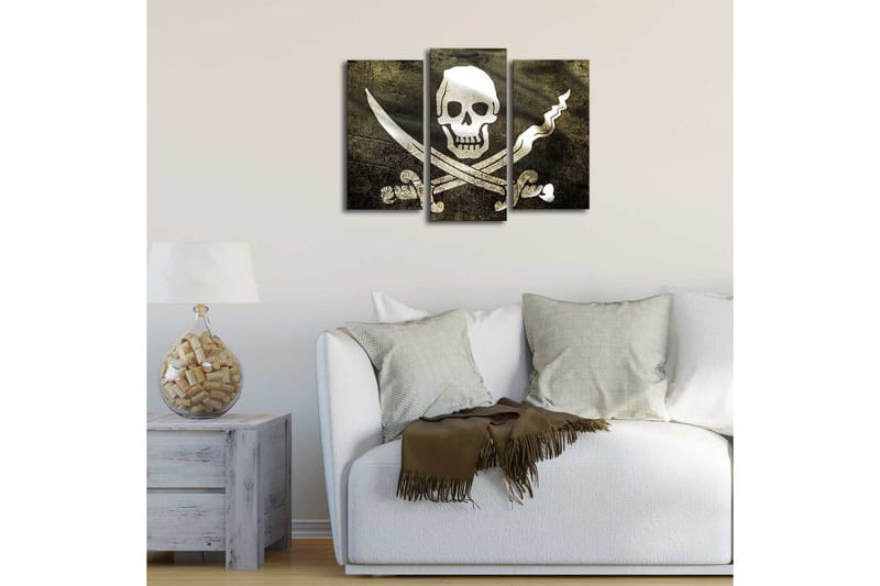 Dekorativ Canvasmålning LED-belysning 3 Delar - Flerfärgad - Inredning & dekor - Tavlor & konst - Canvastavla