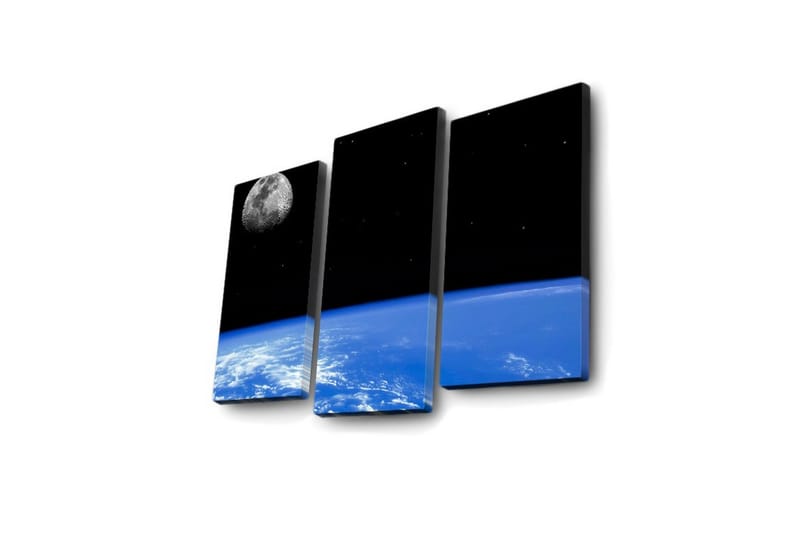 Dekorativ Canvasmålning LED-belysning 3 Delar - Flerfärgad - Inredning & dekor - Tavlor & konst - Canvastavla