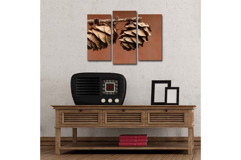 Dekorativ Canvasmålning LED-belysning 3 Delar - Flerfärgad - Inredning & dekor - Tavlor & konst - Canvastavla