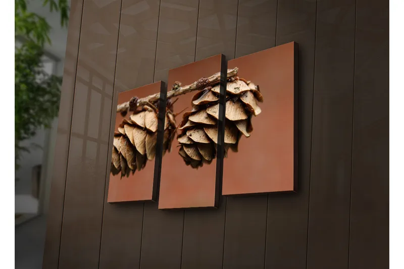 Dekorativ Canvasmålning LED-belysning 3 Delar - Flerfärgad - Inredning & dekor - Tavlor & konst - Canvastavla