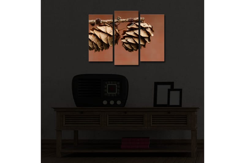 Dekorativ Canvasmålning LED-belysning 3 Delar - Flerfärgad - Inredning & dekor - Tavlor & konst - Canvastavla