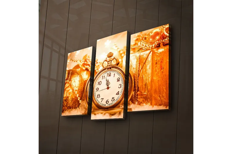 Dekorativ Canvasmålning LED-belysning 3 Delar - Flerfärgad - Inredning & dekor - Tavlor & konst - Canvastavla