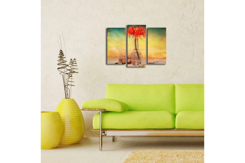 Dekorativ Canvasmålning LED-belysning 3 Delar - Flerfärgad - Inredning & dekor - Tavlor & konst - Canvastavla