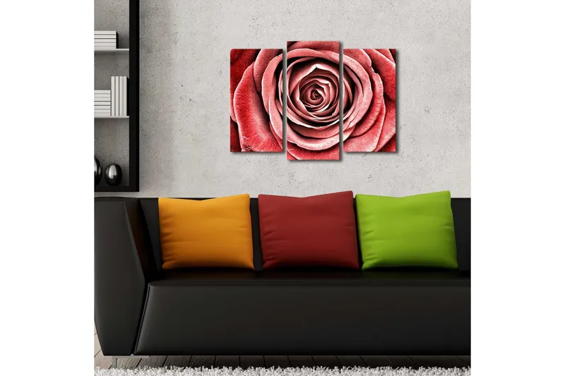 Dekorativ Canvasmålning LED-belysning 3 Delar - Flerfärgad - Inredning & dekor - Tavlor & konst - Canvastavla