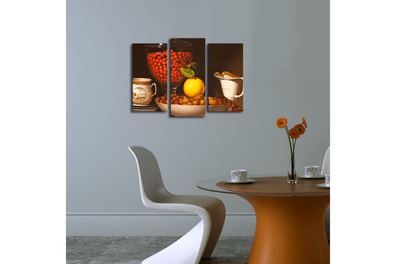 Dekorativ Canvasmålning LED-belysning 3 Delar - Flerfärgad - Inredning & dekor - Tavlor & konst - Canvastavla