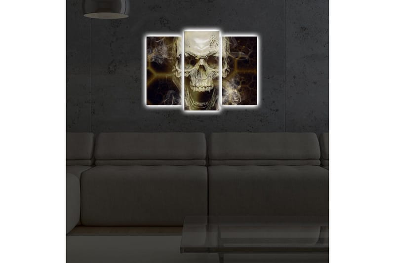 Dekorativ Canvasmålning LED-belysning 3 Delar - Flerfärgad - Inredning & dekor - Tavlor & konst - Canvastavla