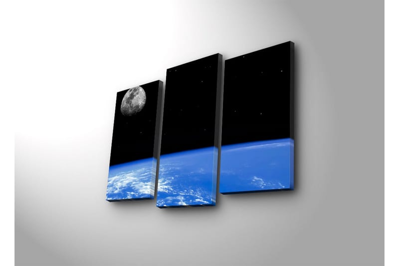 Dekorativ Canvasmålning LED-belysning 3 Delar - Flerfärgad - Inredning & dekor - Tavlor & konst - Canvastavla