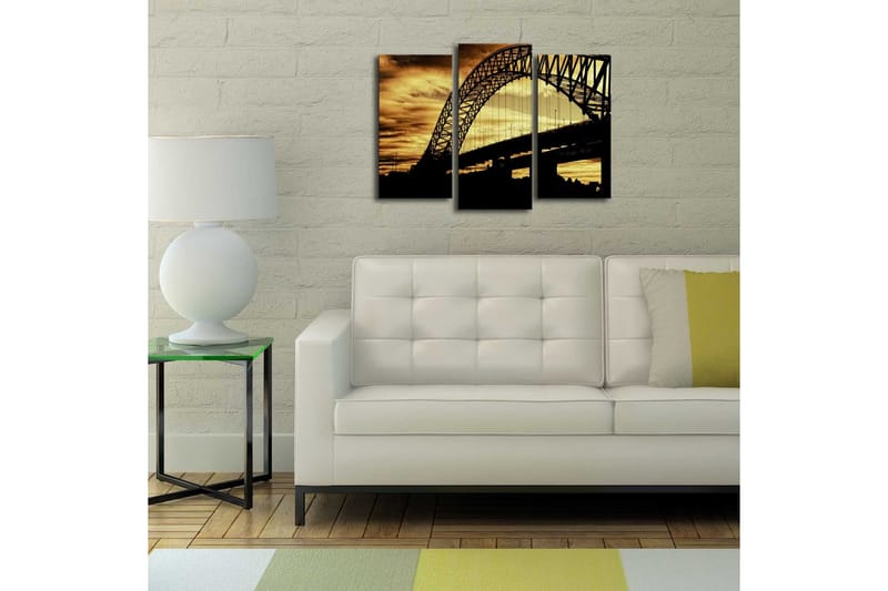 Dekorativ Canvasmålning LED-belysning 3 Delar - Flerfärgad - Inredning & dekor - Tavlor & konst - Canvastavla