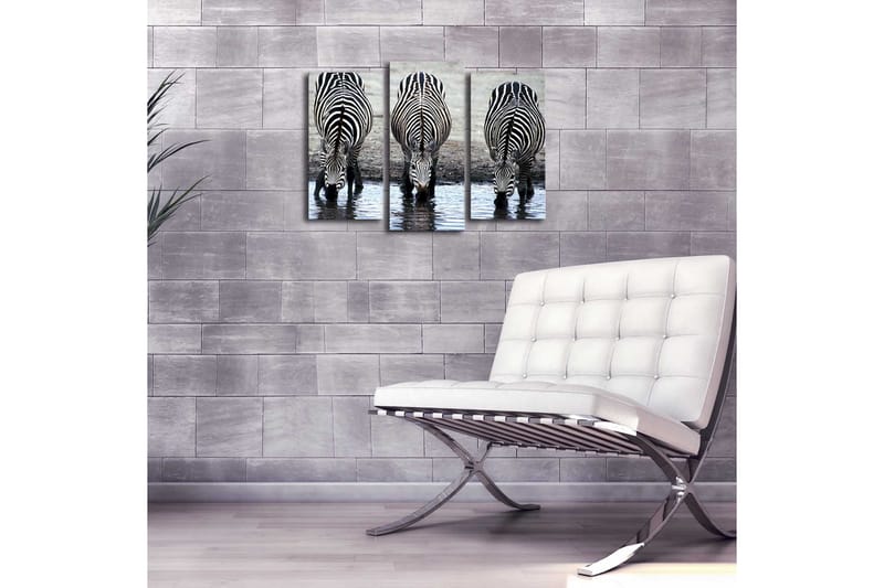 DEKORATIV Canvasmålning LED-belysning 3 Delar - Inredning & dekor - Tavlor & konst - Canvastavla
