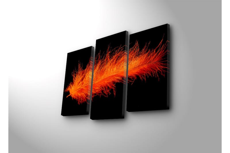 DEKORATIV Canvasmålning LED-belysning 3 Delar - Inredning & dekor - Tavlor & konst - Canvastavla