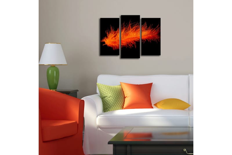 DEKORATIV Canvasmålning LED-belysning 3 Delar - Inredning & dekor - Tavlor & konst - Canvastavla