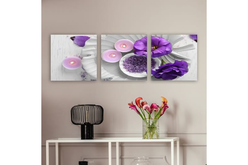 DEKORATIV CANVASTAVLA 3-Delar 30x30 cm Flerfärgad - Inredning & dekor - Tavlor & konst - Canvastavla