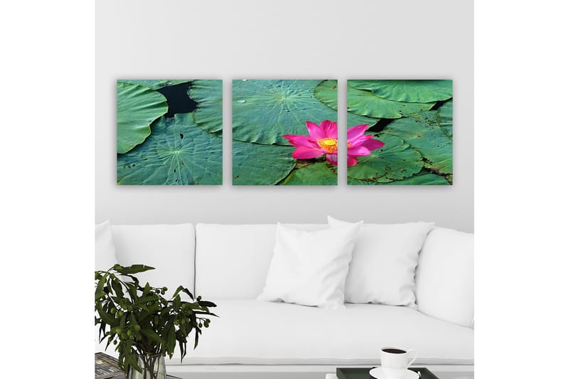 DEKORATIV CANVASTAVLA 3-Delar 30x30 cm Flerfärgad - Inredning & dekor - Tavlor & konst - Canvastavla