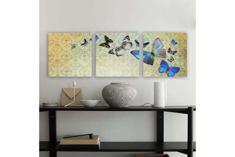 DEKORATIV CANVASTAVLA 3-Delar 30x30 cm Flerfärgad - Inredning & dekor - Tavlor & konst - Canvastavla